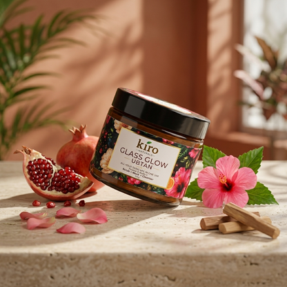 Glow & Hair Care Bundle | Glass Glow Ubtan + Gloss Therapy Hair Mask